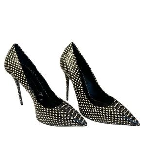 NWOT Giuseppe Zanotti Design black and cream heels size 41